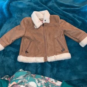 SOLD -Baby girls shearling coat